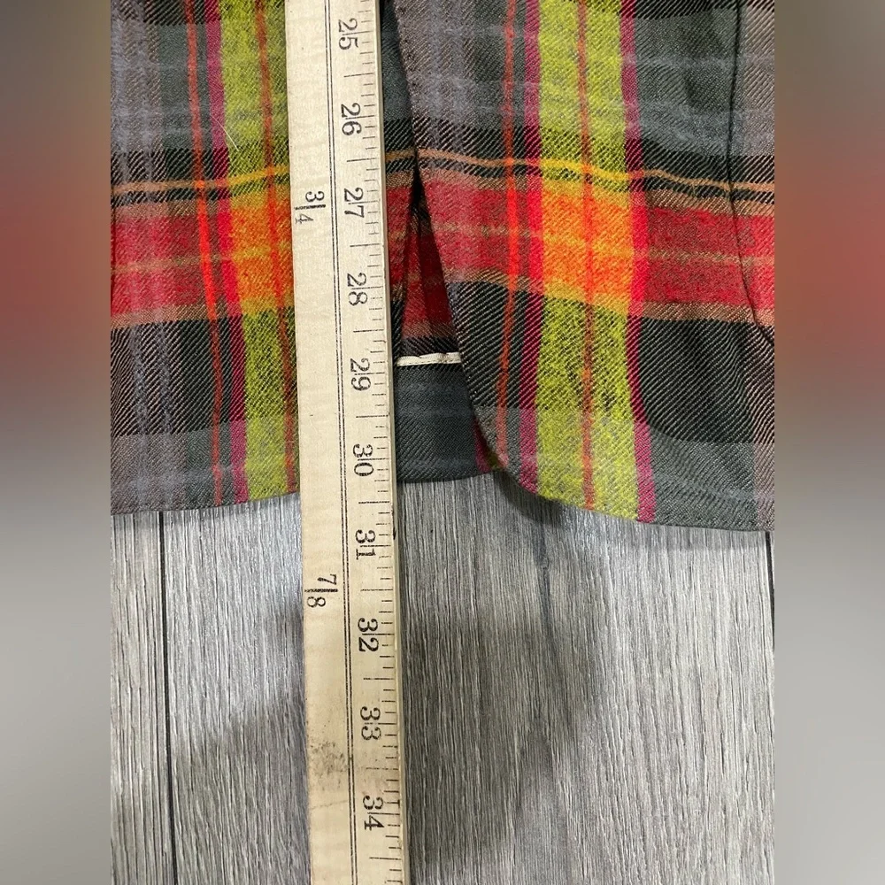 PAUL SMITH Multi Color Plaid Cotton‎ Wool Notch Lapel Sport Coat Size Small